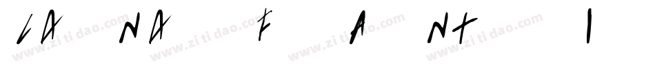 Lady Nature Font by 7NTypes Italic字体转换